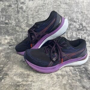 Asics Gel-Kayano 29 Running Shoes Womens 7.5 Black Purple FF Blast Plus
